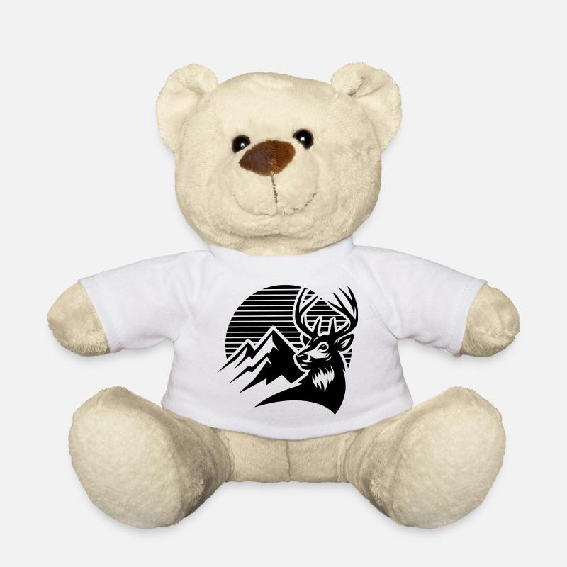Cerf des Alpes - Nounours - blanc