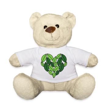 Blätterherz Naturdesign - Teddy - Weiß - Vorne