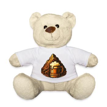 Mountain Beer Landscape: Hopfenfeuer - Teddy Bear - white - Front