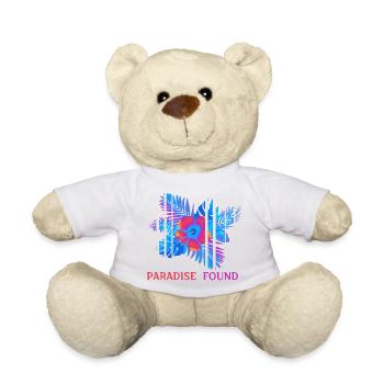 Hibiscus Neon Paradise Found - Teddy Bear - white - Front