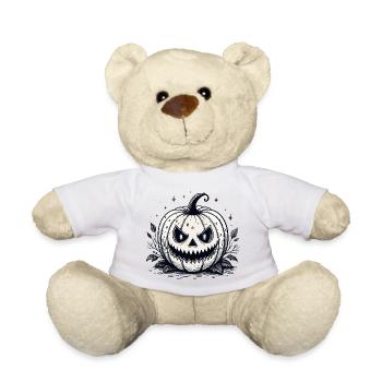 Retro-Monochromer Kürbis - Teddy - Weiß - Vorne