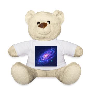 Neon Galaxie Spiral Kristalle - Teddy - Weiß - Vorne