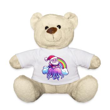 Qualle Weihnachtsmann Weihnachten - Teddy - Weiß - Vorne