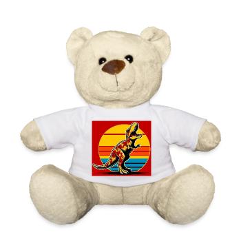 dinosaure - Nounours - blanc - Devant