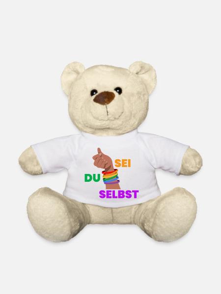 Pride Faust Self-Determination - Teddy Bear - white