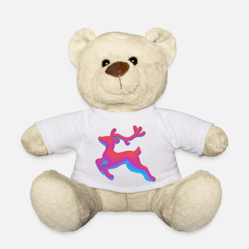 Chromatisches Neonrehreh - Teddy - Weiß