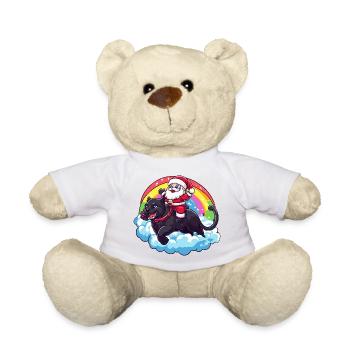 Noël du Père Noël Panthère - Nounours - blanc - Devant