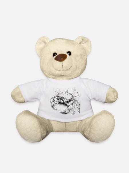 Düstere mechanische Krabben-Illustration - Teddy - Weiß