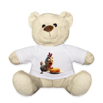 Verärgertes Huhn - Teddy - Weiß - Vorne