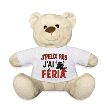 J'peux pas, j'ai féria - Nounours - blanc - Devant