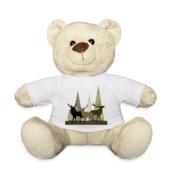 Hirsch - Teddy - Weiß - Vorne