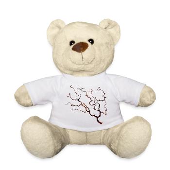 Korkenzieher-Haselzweig in warmem Braunton - Teddy - Weiß - Vorne