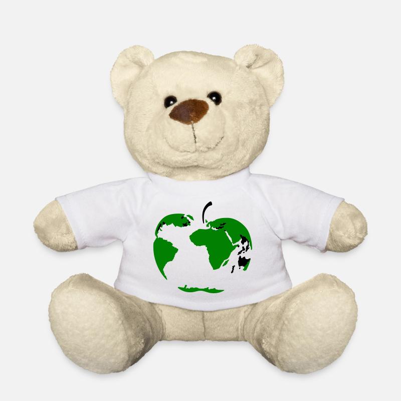 Erdball Apfel - Teddy - Weiß