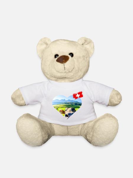 Avec amour Schweiz - Nounours - blanc