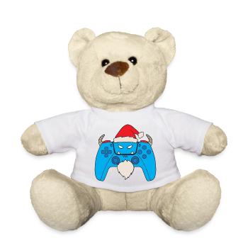 Contrôleur de jeu vidéo Yéti Joueur de Noël Yéti - Nounours - blanc - Devant