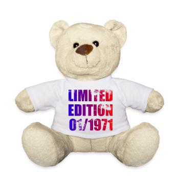 55th Birthday Limited Edition 01/1971 - Teddy Bear - white - Front