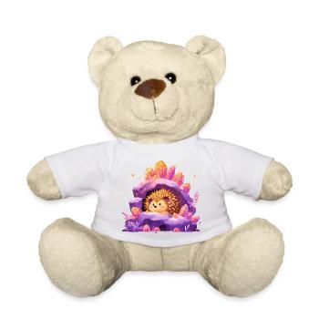 Crystal Cave Hedgehog Idyll - Teddy Bear - white - Front