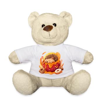 Kuscheliger Igel im Donut - Teddy - Weiß - Vorne