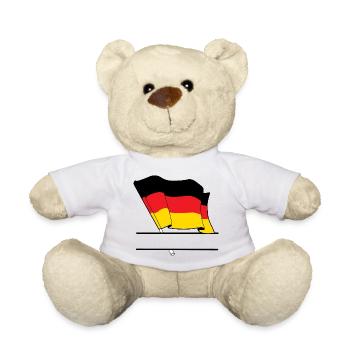 Germany Flag – Name Space - Teddy Bear - white - Front