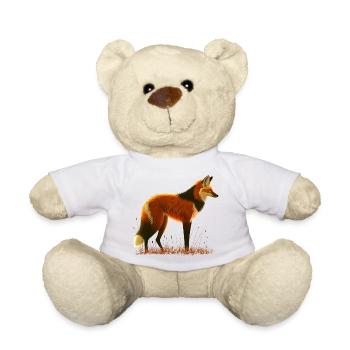 Loup à crinière - Nounours - blanc - Devant