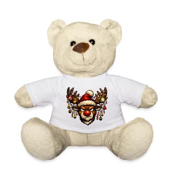 Rudolph Renne : mauvaise humeur - Nounours - blanc - Devant