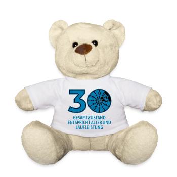 HU February 2026 - 30 Years - Birthday Gift - Teddy Bear - white - Front