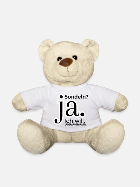 Sondeln_ja-I-want to - Teddy Bear - white