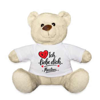 I love you most of the time - Teddy Bear - white - Front