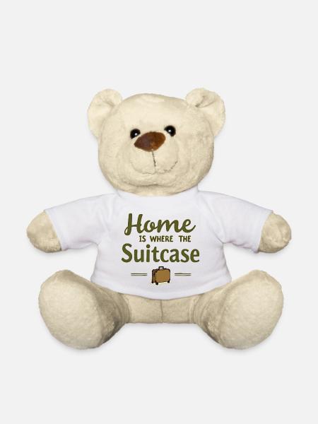 La maison est là où la valise est - Nounours - blanc