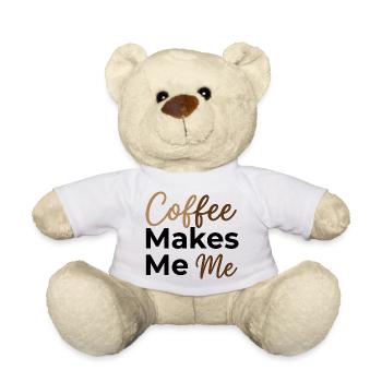 Le café fait de moi moi - Dit amoureux du café - Nounours - blanc - Devant