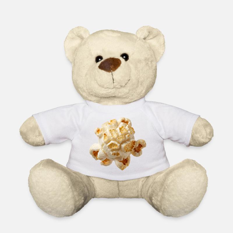 Costume de popcorn de carnaval, costume bon marché, drôle - Nounours - blanc