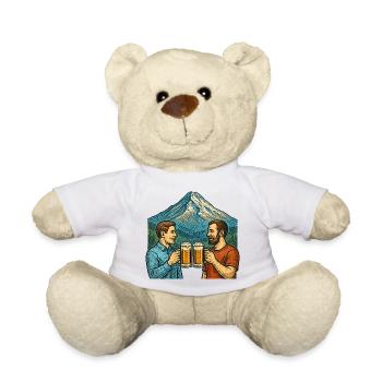 Bergkulisse Bierfreunde Toast - Teddy - Weiß - Vorne