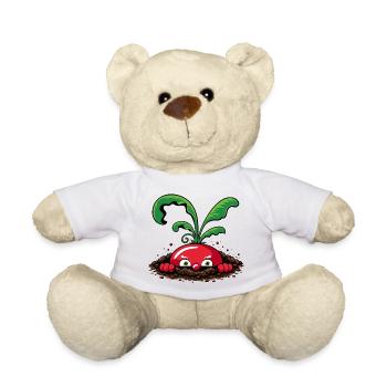 Radis curieux de la terre - Nounours - blanc - Devant