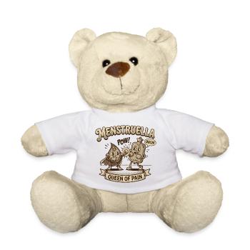 Menstruella Boxkampf – Wärmflasche Retro Design - Teddy - Weiß - Vorne
