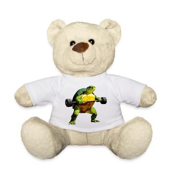 Fitness Sport Schildkröte - Teddy - Weiß - Vorne