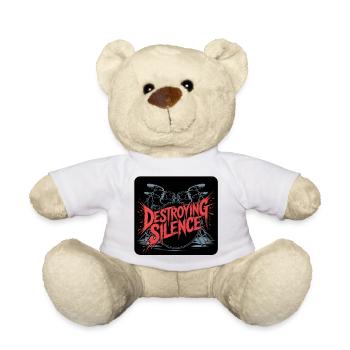 Drummer Drumset Design - Teddy Bear - white - Front