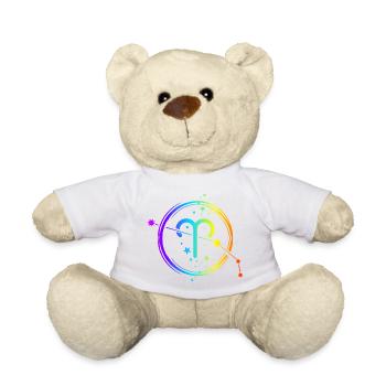 Widder-Horoskop, Tierkreiszeichen und Astrologie - Teddy - Weiß - Vorne