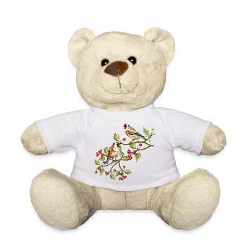 Bunte Vögel - Teddy - Weiß - Vorne