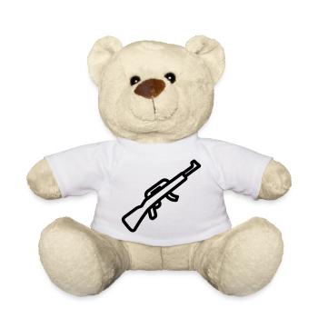 Maschinenpistole - Teddy - Weiß - Vorne