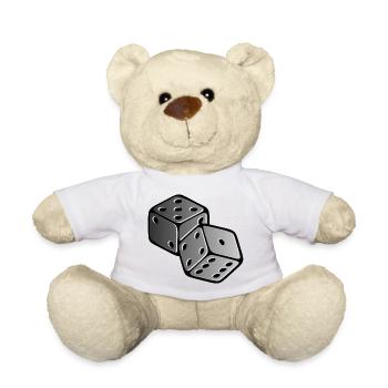 Cube - Teddy Bear - white - Front