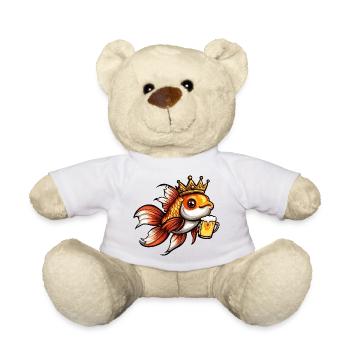 Goldfish Beer King - Teddy Bear - white - Front