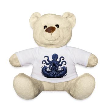 Oktopus Sturm aus Tiefe - Teddy - Weiß - Vorne