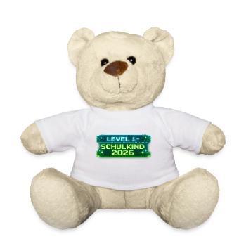 Level 1 Schulkind 2026 Einschulung - Teddy - Weiß - Vorne