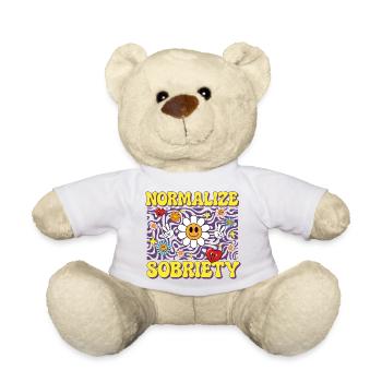 Normalisieren der Genesung der Nüchternheit AA NA Meilenstein - Teddy - Weiß - Vorne