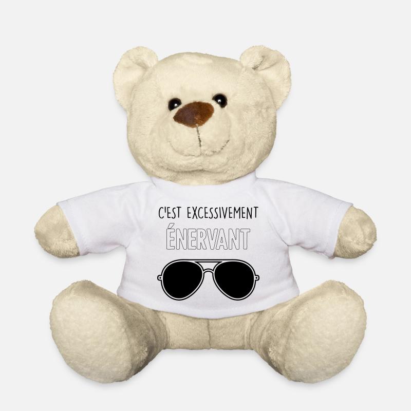 Dikkenek - "C'est excessivement énervant" Aviator - Nounours - blanc