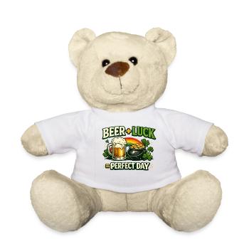 Bierglück Perfekter Tag - Teddy - Weiß - Vorne