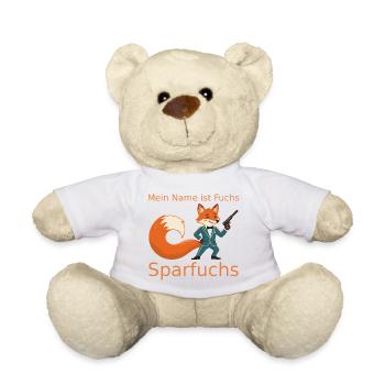 Fuchs Geheimagent im Anzug aka der Sparfuchs - Teddy - Weiß - Vorne