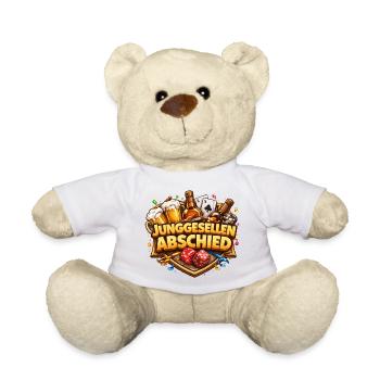 Junggesellenabschied Bierwettstreit - Teddy - Weiß - Vorne