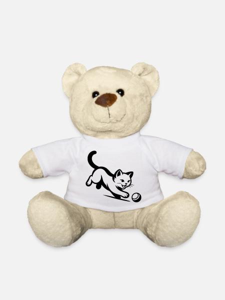Cat - Teddy Bear - white