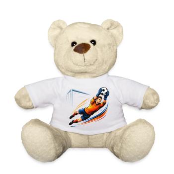 Torwart Shirt Fußball Keeper Save Soccer - Teddy - Weiß - Vorne